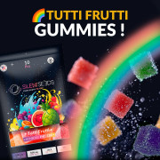 THC- und CBD-Gummibärchen | Tutti Fruity