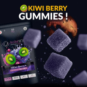 THC- und CBD-Gummibärchen | Kiwi-Beere