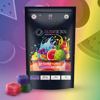 THC- und CBD-Gummibärchen | Tutti Fruity