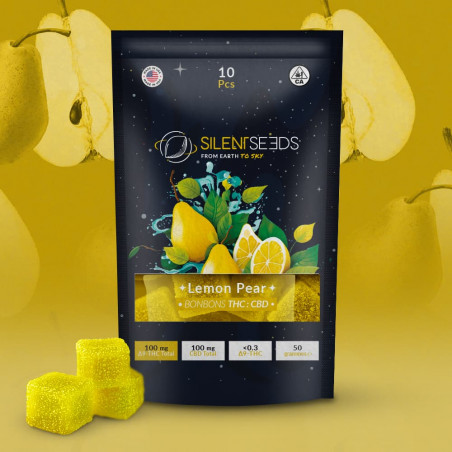 THC- und CBD-Gummibärchen | Zitrone-Birne